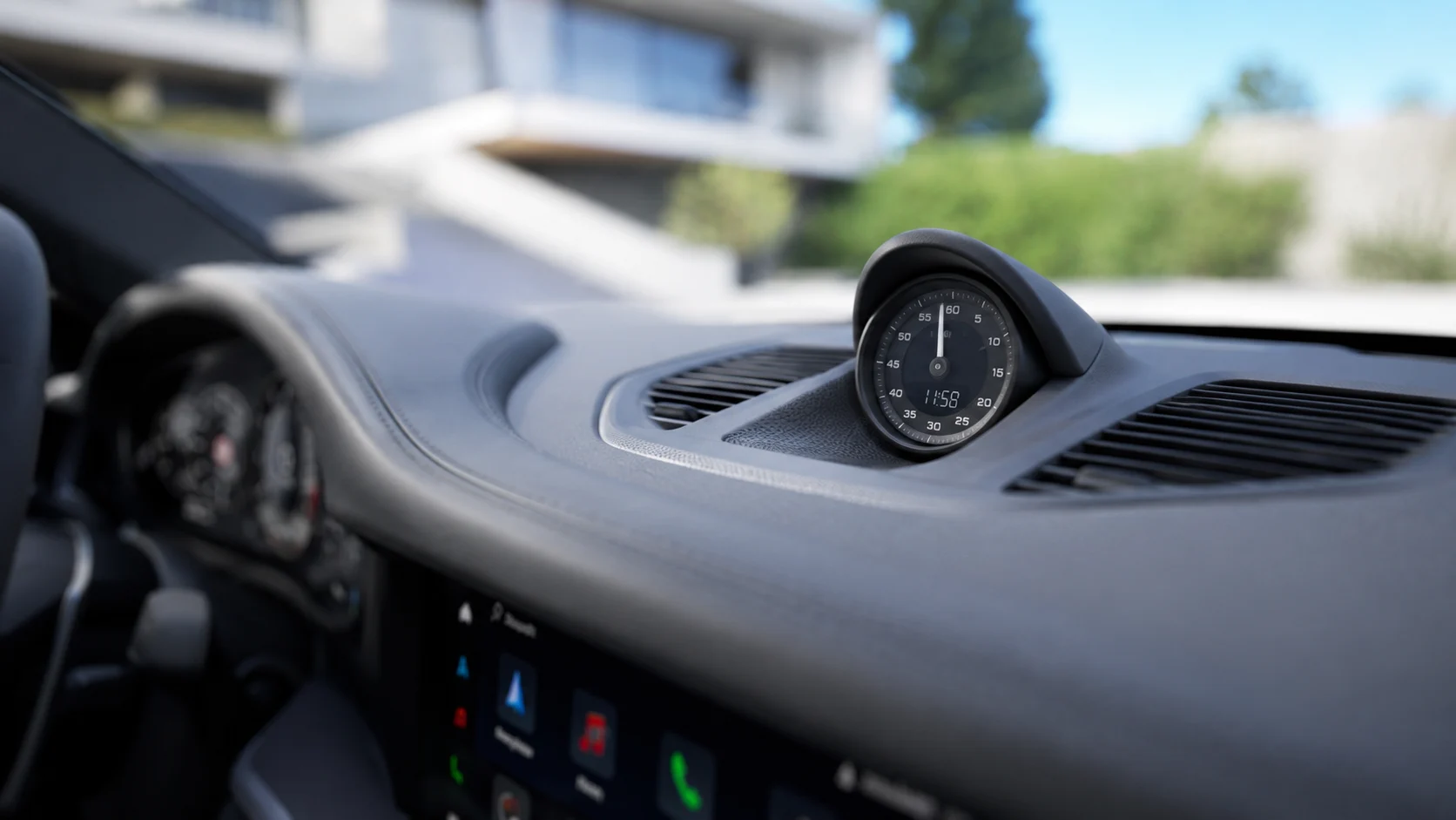 Porsche 911 Cabrio dashboard and performance detail