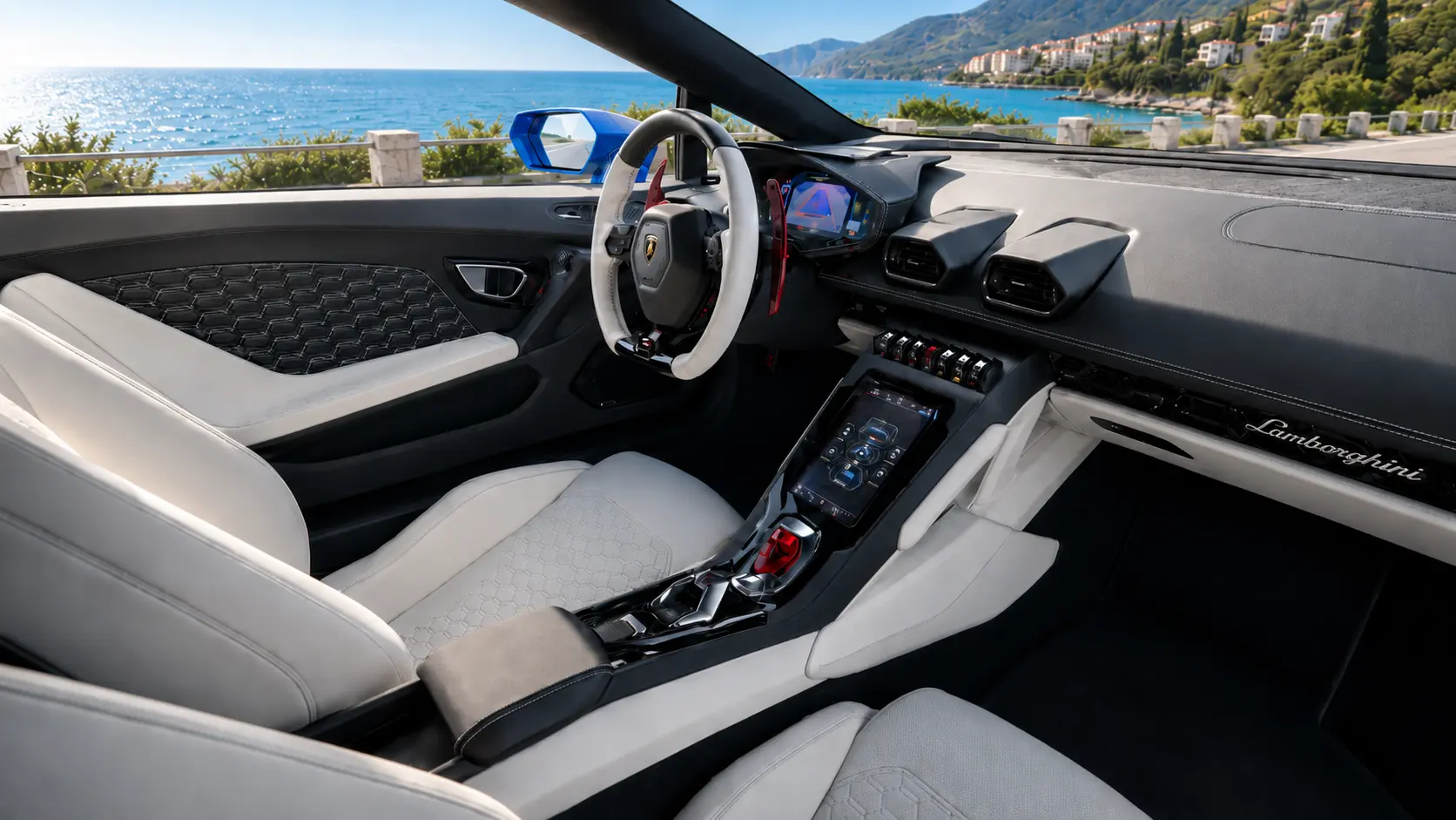 Lamborghini interior view
