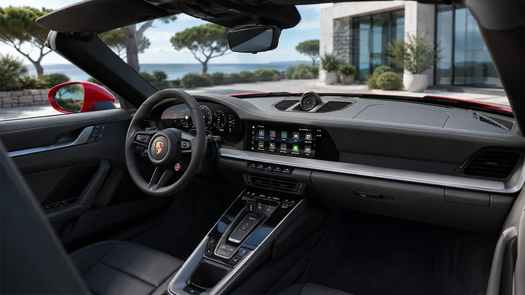Porsche 911 Cabrio interior view
