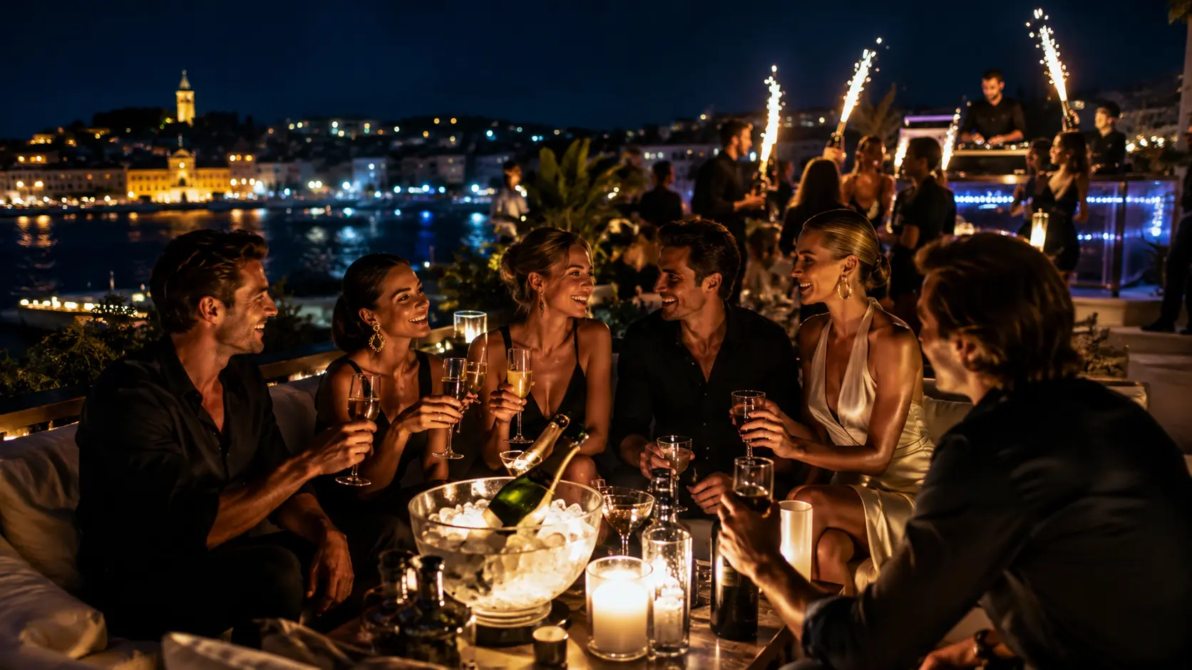 Private high-profile nightlife event in Croatia